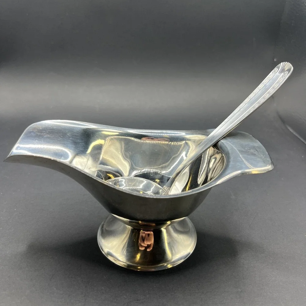 Tramontina Inox Brazil Gravy Boat And Ladle‎ Stainless Steel